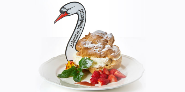 Windbeutel mit Erdbeeren